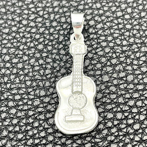 Sterling Silver Pendant — Fancy Pendant Guitar Design Polished 05. — main product view — SKU 149906 | Plata 925 dije — elegante Pendant Guitar diseño pulido 05. — SKU 149906