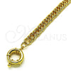 Oro Laminado Basic Anklet, Gold Filled Style Polished, Golden Finish, 03.319.0006.10 (180 Gauge, 09 MM Thickness, 10 Inches Length)