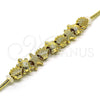 Oro Laminado Fancy Bracelet, Gold Filled Style Turtle and Shell Design, Polished, Golden Finish, 03.63.2260.07 (03 MM Thickness, 7 Inches Length)