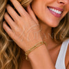 Oro Laminado Basic Bracelet, Gold Filled Style Paperclip Design, Polished, Golden Finish, 04.378.0002.08 (07 MM Thickness, 8 Inches Length)
