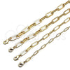 Oro Laminado Basic Bracelet, Gold Filled Style Paperclip Design, Polished, Golden Finish, 04.378.0002.08 (07 MM Thickness, 8 Inches Length)