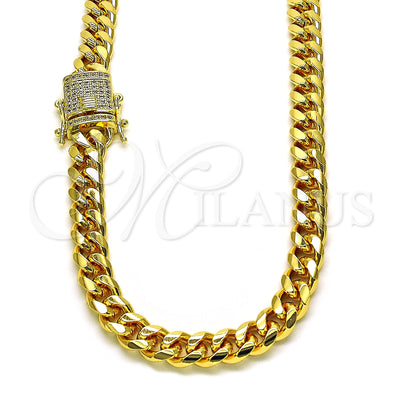 Gold Filled Gold-Filled Miami Cuban Necklace 04.156.0466.24 for wholesale, main product view