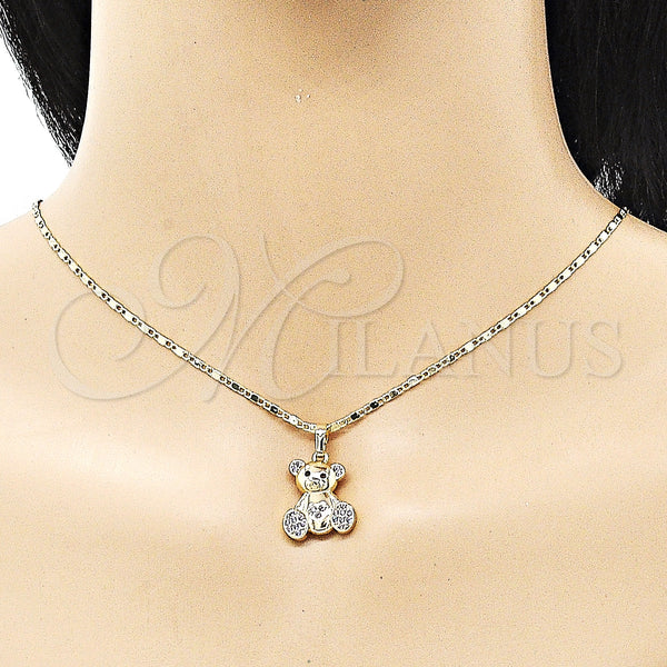 Gold Filled Ring — Earring and Pendant Adult Set Teddy Bear Design — alternate product view — SKU 150206 | Oro Laminado anillo — Earring and Pendant Adult Set Teddy Bear diseño — SKU 150206