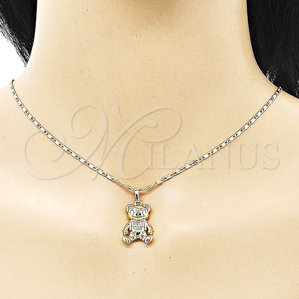 Gold Filled Ring — Earring and Pendant Adult Set Teddy Bear Design — alternate product view — SKU 150215 | Oro Laminado anillo — Earring and Pendant Adult Set Teddy Bear diseño — SKU 150215