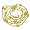 Oro Laminado Basic Necklace, Gold Filled Style Polished, Golden Finish, 04.213.0227.24 (04 MM Thickness, 24 Inches Length)