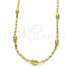 Oro Laminado Basic Necklace, Gold Filled Style Polished, Golden Finish, 04.213.0227.24 (04 MM Thickness, 24 Inches Length)
