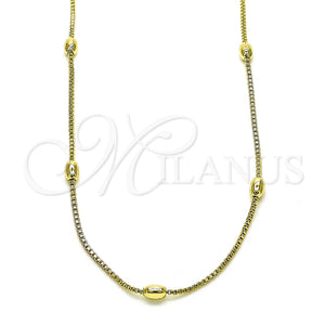 Gold Filled Necklace — Basic Necklace Box Design Polished 04. 01 MM — main product view — SKU 150245 | Oro Laminado collar — básico Necklace Box diseño pulido 04. 01 MM — SKU 150245