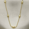 Oro Laminado Basic Necklace, Gold Filled Style Polished, Golden Finish, 04.213.0261.24 (04 MM Thickness, 24 Inches Length)