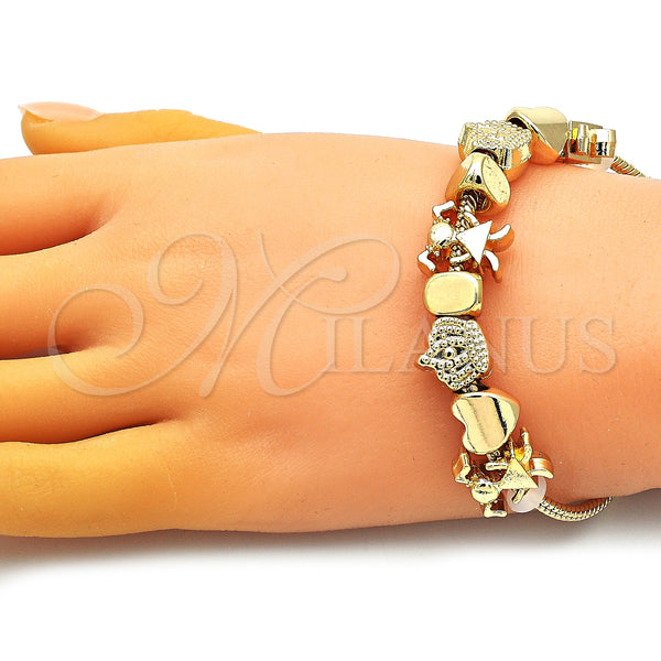 Gold Filled Bracelet — Fancy Bracelet Little Girl and Crown Design Polished — alternate product view — SKU 150275 | Oro Laminado brazalete — elegante Bracelet Little Girl and Crown diseño pulido — SKU 150275