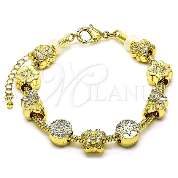 Gold Filled Bracelet — Fancy Bracelet Butterfly and Tree Design Polished 03.63. — main product view — SKU 150277 | Oro Laminado brazalete — elegante Bracelet Butterfly and Tree diseño pulido 03.63. — SKU 150277