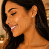 Sterling Silver Stud Earring, with White Cubic Zirconia, Polished, Silver Finish, 02.401.0054.08