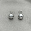 Sterling Silver Stud Earring, Ball Design, Polished, Silver Finish, 02.401.0055.08 for wholesale, additional product view 4