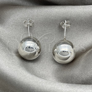 Sterling Silver Ring — Stud Earring Ball Design Polished 02. — main product view — SKU 150346 | Plata 925 anillo — Stud Earring Ball diseño pulido 02. — SKU 150346