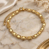 Oro Laminado Fancy Bracelet, Gold Filled Style Butterfly and Mariner Design, Polished, Golden Finish, 03.63.2275.07 (06 MM Thickness, 7 Inches Length)
