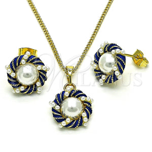 Gold Filled Ring — Earring and Pendant Adult Set with Ivory Pearl — main product view — SKU 150414 | Oro Laminado anillo — Earring and Pendant Adult Set with Ivory Pearl — SKU 150414