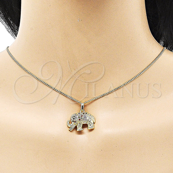 Gold Filled Ring — Earring and Pendant Adult Set Elephant Design with — alternate product view — SKU 150505 | Oro Laminado anillo — Earring and Pendant Adult Set Elephant diseño with — SKU 150505