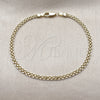 Oro Laminado Basic Bracelet, Gold Filled Style Bismark Design, Polished, Golden Finish, 04.213.0262.08 (03 MM Thickness, 8 Inches Length)