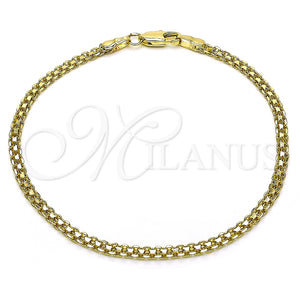 Gold Filled Bracelet — Basic Bracelet Bismark Design Polished 04. 03 MM — main product view — SKU 150508 | Oro Laminado brazalete — básico Bracelet Bismark diseño pulido 04. 03 MM — SKU 150508