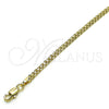Oro Laminado Basic Anklet, Gold Filled Style Bismark Design, Polished, Golden Finish, 04.213.0262.10 (Thickness, 10 Inches Length)