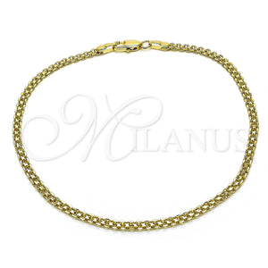 Gold Filled Anklet — Basic Anklet Bismark Design Polished 04. Thickness 10 — main product view — SKU 150509 | Oro Laminado tobillera — básico Anklet Bismark diseño pulido 04. Thickness 10 — SKU 150509
