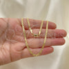 Oro Laminado Basic Necklace, Gold Filled Style Bismark Design, Polished, Golden Finish, 04.213.0262.18 (Thickness, 18 Inches Length)