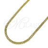 Oro Laminado Basic Necklace, Gold Filled Style Bismark Design, Polished, Golden Finish, 04.213.0262.18 (Thickness, 18 Inches Length)