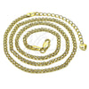 Oro Laminado Basic Necklace, Gold Filled Style Bismark Design, Polished, Golden Finish, 04.213.0262.18 (Thickness, 18 Inches Length)