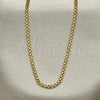 Oro Laminado Basic Necklace, Gold Filled Style Bismark Design, Polished, Golden Finish, 04.213.0262.18 (Thickness, 18 Inches Length)