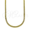 Oro Laminado Basic Necklace, Gold Filled Style Bismark Design, Polished, Golden Finish, 04.213.0262.18 (Thickness, 18 Inches Length)