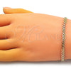 Oro Laminado Basic Bracelet, Gold Filled Style Bismark Design, Polished, Golden Finish, 04.213.0263.07 (04 MM Thickness, 8 Inches Length)