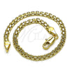 Oro Laminado Basic Bracelet, Gold Filled Style Bismark Design, Polished, Golden Finish, 04.213.0263.07 (04 MM Thickness, 8 Inches Length)