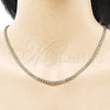 Oro Laminado Basic Necklace, Gold Filled Style Bismark Design, Polished, Golden Finish, 04.213.0263.18 (Thickness, 18 Inches Length)