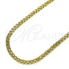 Oro Laminado Basic Necklace, Gold Filled Style Bismark Design, Polished, Golden Finish, 04.213.0263.18 (Thickness, 18 Inches Length)