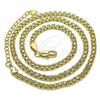 Oro Laminado Basic Necklace, Gold Filled Style Bismark Design, Polished, Golden Finish, 04.213.0263.18 (Thickness, 18 Inches Length)