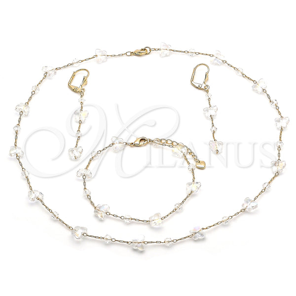 Gold Filled Ring — Necklace Bracelet and Earring Butterfly Design with Aurore — main product view — SKU 150523 | Oro Laminado anillo — Necklace Bracelet and Earring Butterfly diseño with Aurore — SKU 150523