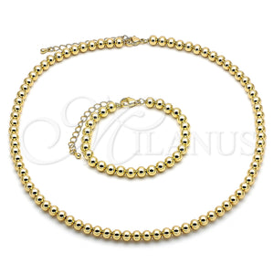 Gold Filled Bracelet — Necklace and Bracelet Ball Design Polished 06. — main product view — SKU 150736 | Oro Laminado brazalete — Necklace and Bracelet Ball diseño pulido 06. — SKU 150736