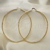 Oro Laminado Extra Large Hoop, Gold Filled Style Diamond Cutting Finish, Golden Finish, 02.213.0238.80
