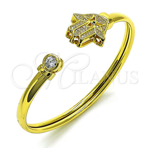 Gold Filled Jewelry — Individual Bangle Judaica and Hand of God Design — main product view — SKU 150872 | Oro Laminado joyería — Individual Bangle Judaica and Hand of God diseño — SKU 150872