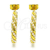 Gold Filled Ring — Stud Earring Twist Design with Ivory Pearl Polished — alternate product view — SKU 150916 | Oro Laminado anillo — Stud Earring Twist diseño with Ivory Pearl pulido — SKU 150916