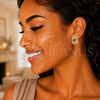 Oro Laminado Stud Earring, Gold Filled Style with Ivory Pearl, Polished, Golden Finish, 02.379.0022