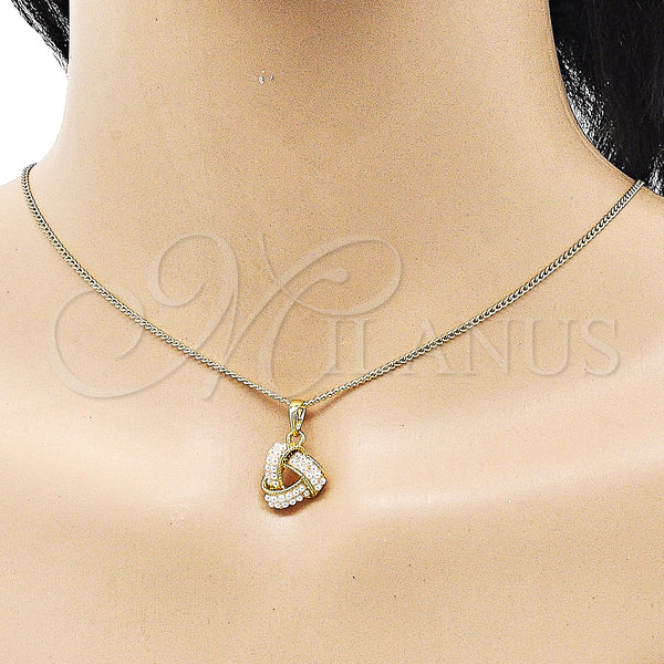 Gold Filled Ring — Earring and Pendant Adult Set Love Knot Design — alternate product view — SKU 150940 | Oro Laminado anillo — Earring and Pendant Adult Set Love Knot diseño — SKU 150940