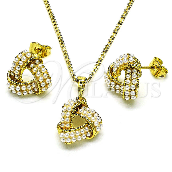 Gold Filled Ring — Earring and Pendant Adult Set Love Knot Design — main product view — SKU 150940 | Oro Laminado anillo — Earring and Pendant Adult Set Love Knot diseño — SKU 150940