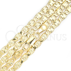 Gold Filled Necklace — Basic Necklace Mariner Design Diamond Cutting 04. 0.80 — main product view — SKU 151018 | Oro Laminado collar — básico Necklace Mariner diseño Diamond Cutting 04. 0.80 — SKU 151018