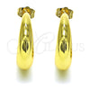 Gold Filled Ring — Stud Earring Hollow Design Polished 02. — alternate product view — SKU 151063 | Oro Laminado anillo — Stud Earring Hollow diseño pulido 02. — SKU 151063