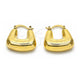 Oro Laminado Small Hoop, Gold Filled Style Hollow Design, Polished, Golden Finish, 02.163.0177.25