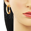 Oro Laminado Medium Hoop, Gold Filled Style Hollow Design, Polished, Golden Finish, 02.179.0005.30