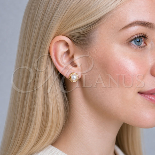 Gold Filled Ring — Stud Earring Infinite and Love Knot Design with — main product view — SKU 151101 | Oro Laminado anillo — Stud Earring Infinite and Love Knot diseño with — SKU 151101