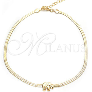 Gold Filled Ring — Basic Anklet Elephant and Herringbone Design Polished 03.02. — main product view — SKU 151242 | Oro Laminado anillo — básico Anklet Elephant and Herringbone diseño pulido 03.02. — SKU 151242