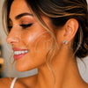 Oro Laminado Stud Earring, Gold Filled Style Turtle Design, Multicolor Enamel Finish, Golden Finish, 02.02.0508