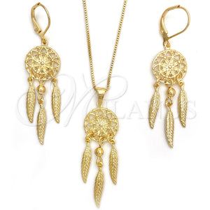 Gold Filled Ring — Earring and Pendant Adult Set Flower Design Polished — main product view — SKU 151255 | Oro Laminado anillo — Earring and Pendant Adult Set flor diseño pulido — SKU 151255